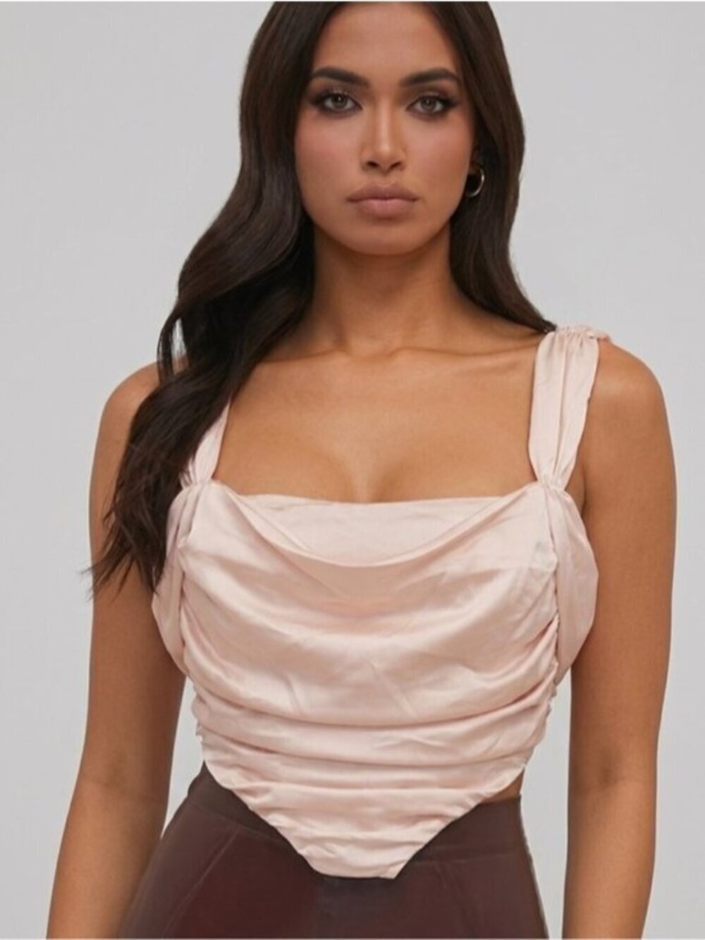 NWT PrettyLittleThing Satin Crop Top